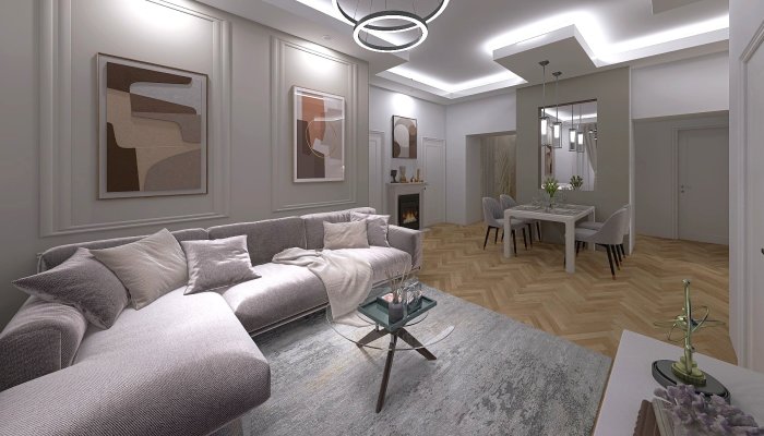 Jókai tér - nappali - 3D terv